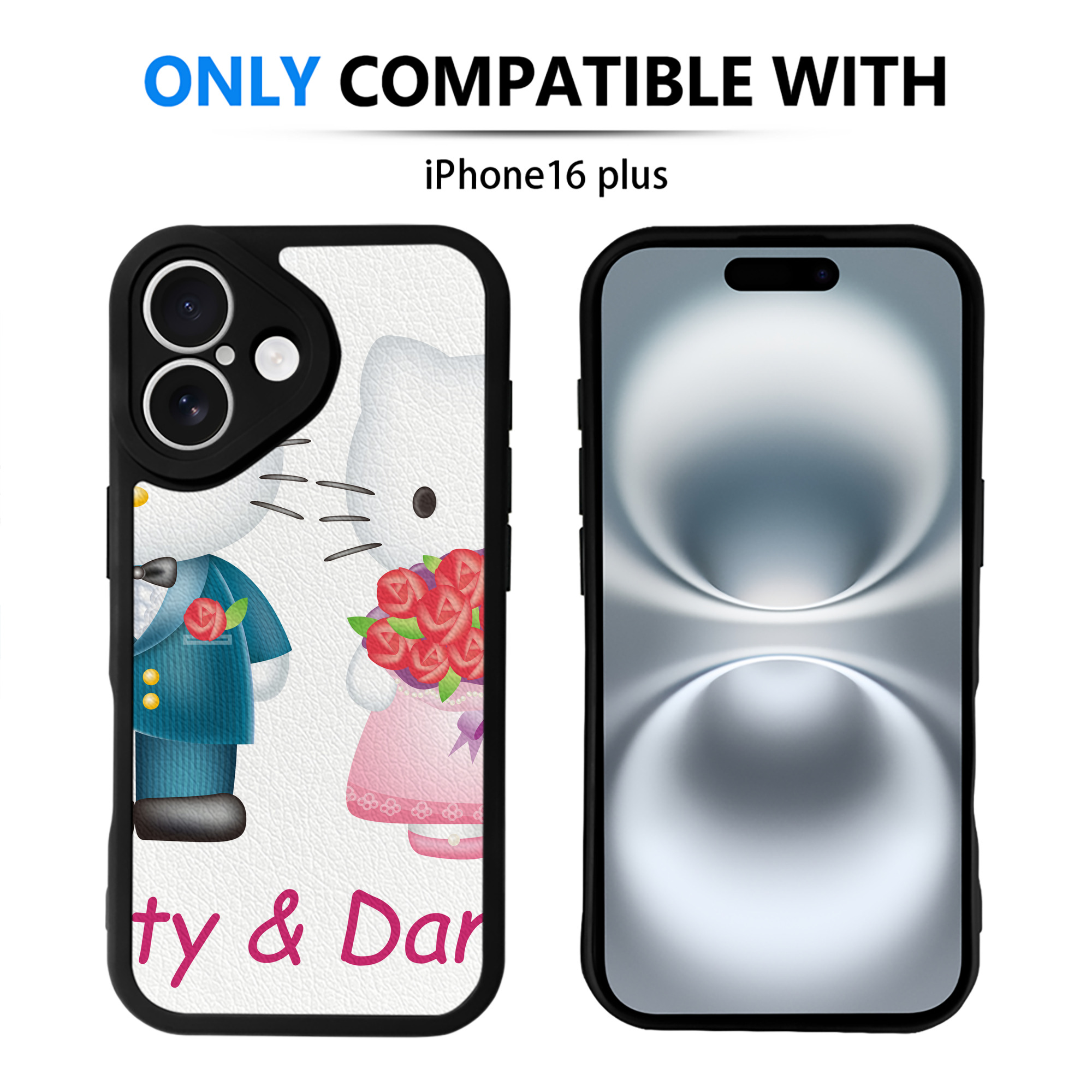 （画像用） Hello Kitty ハローキティ 【iPhone 16シリーズ対応】シリコンスマホケース（レザー調） 材質：シリコン